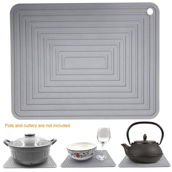 

mats & pads 2pcs accessories silicone pot holders trivet mat easy clean dining table non slip for kitchen waterproof heat resistant