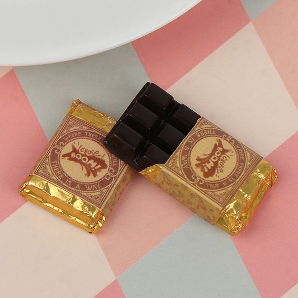 

1pc miniature dollhouse simulation mini chocola pretend play food for doll kitchen