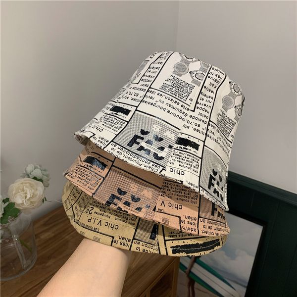 

hat letter printing fisherman's men's and women's designer versatile hip hop