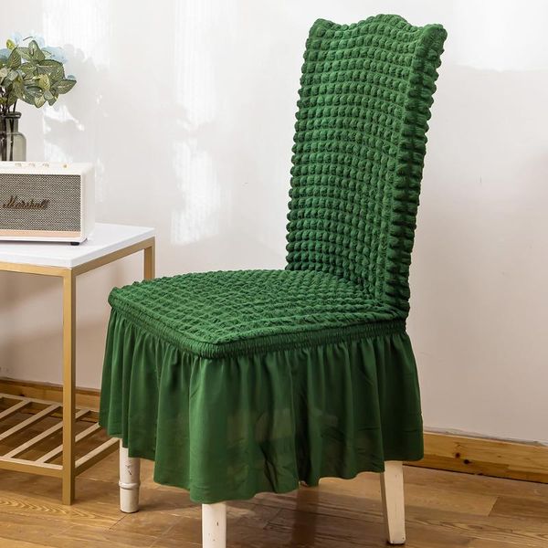 

chair covers seersucker cover stretch for wedding dining room office banquet slipcover removable anti-dirty seat
