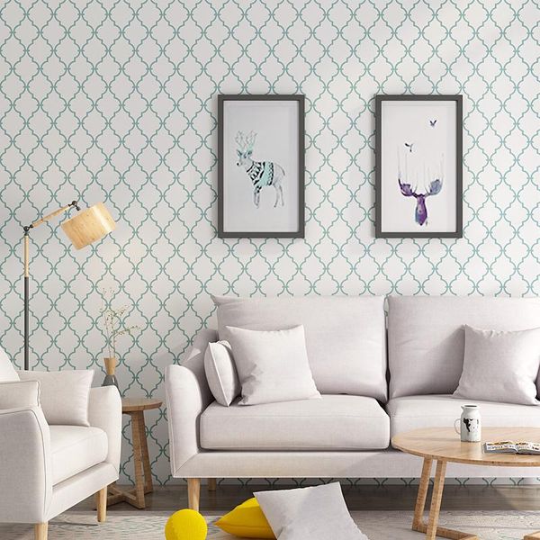 

wallpapers modern elegant nordic grid wallpaper murals livingroom decor 3d self adhesive non-woven wall paper papel tapiz ze029