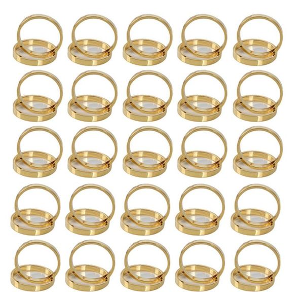 

50pcs gold color napkin rings buckles serviette holder for wedding party restaurant el home table decoration