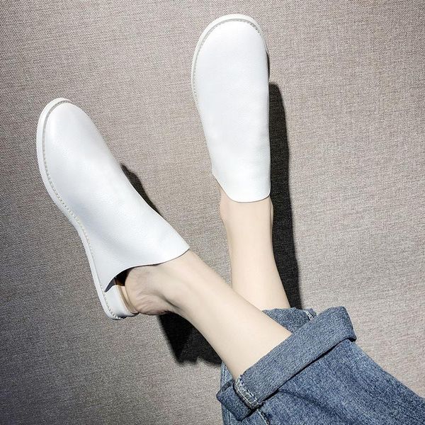 

slippers women shoes summer fashion flats 2cm heel slip on casual female, Black
