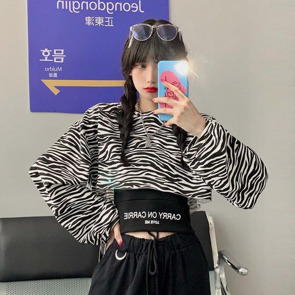 

women's t-shirt two pieces women cropped 2021 spring summer fashion striped long sleeve t shirt+camisole vest harajuku female, White