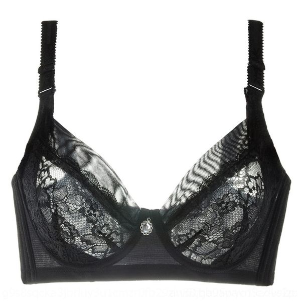 

pmjl 3399 bra transparent breathable women's underwear comfortable 75-95 gathered adjustment women's size 3399 bra transparent und, Red;black