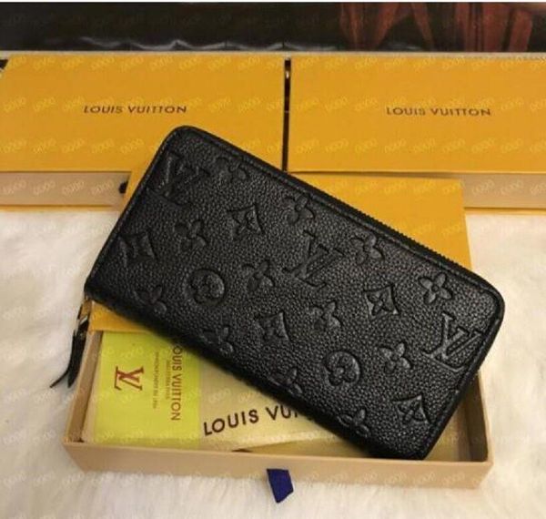 

classic vitton zippy organizer canvas print zipper wallet multi-card pocket clutch louis, Red;black