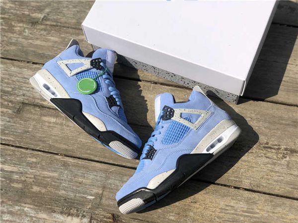 

2021 release men basketball shoes 4 4s se university blue jumpman fashion trainers luxurys designer sneakers size 40--47.5 ship with box4dc5