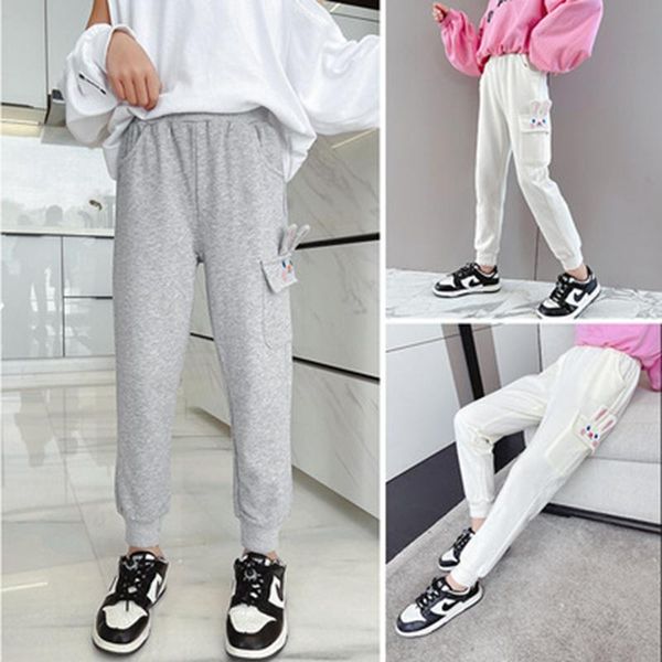 

trousers sports pants for girls 2021 autumn casual style clothes children's fashion cotton loose soft cute 6 8 10 12 14years, Blue