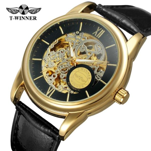 

wristwatches erkek saat relojes hombre winner orologio uomo automatic mens watches fashion sport luminous men wristwatch relogio masculino, Slivery;brown