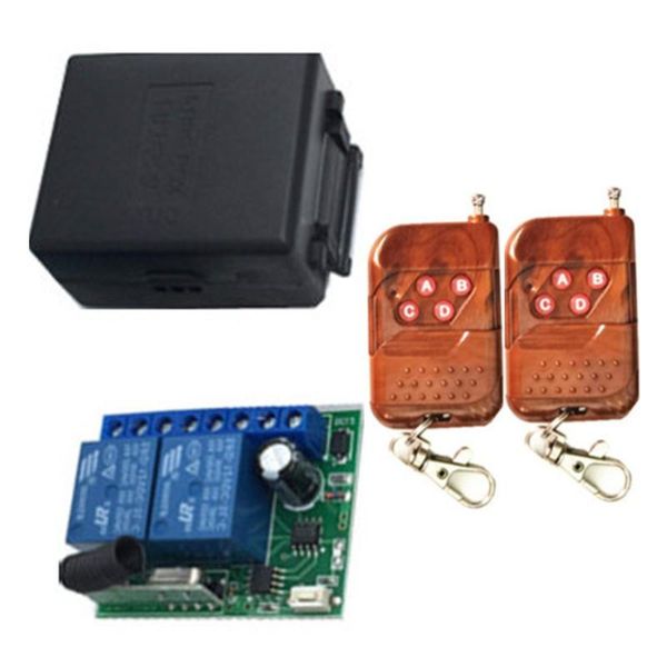 

remote controlers 433mhz universal wireless control switch dc12v2ch relay receiver module + rf transmitter garage door automation for gates