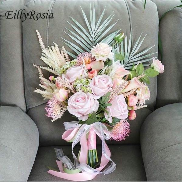

wedding flowers eillyrosia pink outdoor bouquet for bride roses cala lily wild destination flower pography bridal