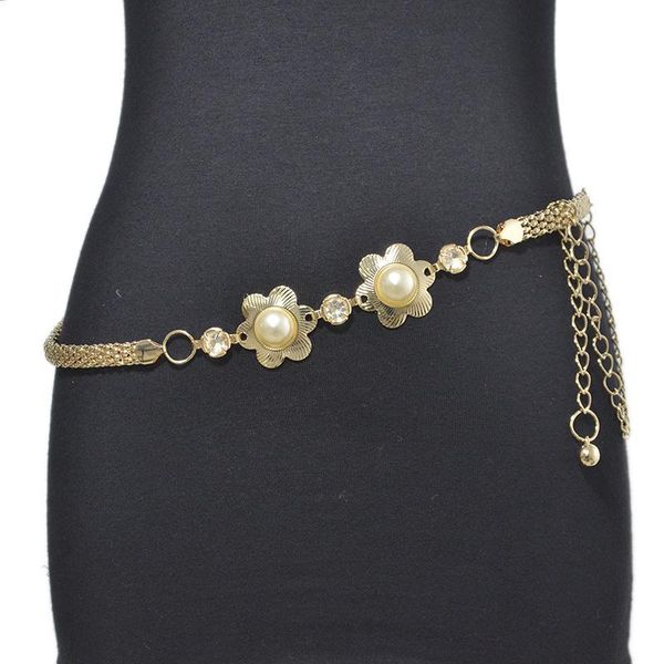 

belts fashion women waist chain body belt for lady female party beach metal dress, Black;brown