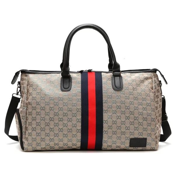 

duffel bags 2021 women overnight weekend traveling bag ladies stripe handbag big travel light luggage men's lightweight sports gym