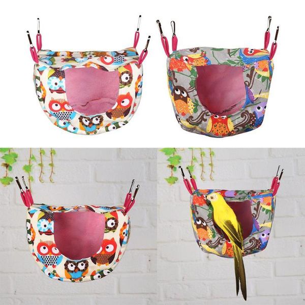 

birds hammock hamster parrot hanging house nest small animals cage pet bed cave single-mouthed plush bird cages
