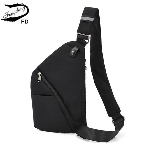

waist bags fengdong small anti-theft crossbody for women men messenger mini backbag boy sling chest bag pack ultrathin travel