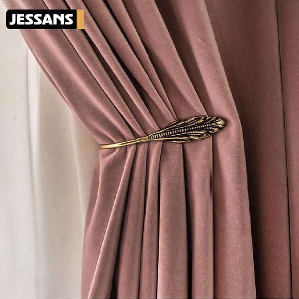 

curtain & drapes style curtains for living room bedroom gentry light luxurycurtains velvet dirty pink swan flannelette full blackout