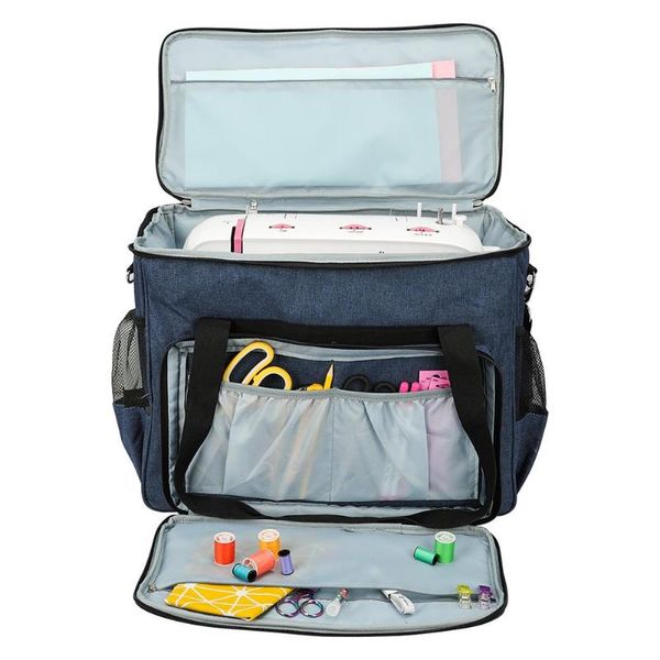 

sewing machine bag portable storage oxford tote waterproof carry protect case with pocket tool organizer handbag bags