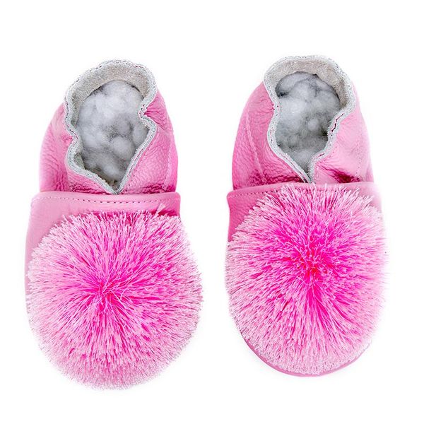 

first walkers gsch butterfly fuchsia crawling slippers infant and toddler shoes soft leather suede sole walking moccasins skid-proof