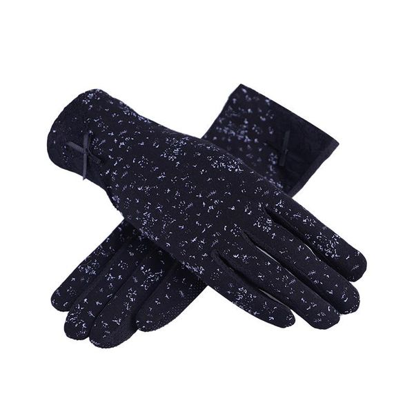 

five fingers gloves women lace sunscreen outdoor breathable glove summer spring stretch touch screen anti uv slip resistant driving, Blue;gray