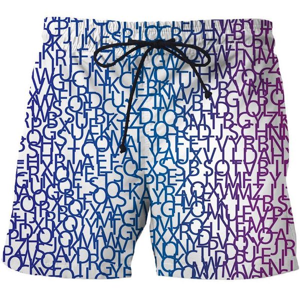 

men's summer beach pants colorful stripes 3d printed quick-drying swimming trunks personalized design holiday shorts 2021, White;black