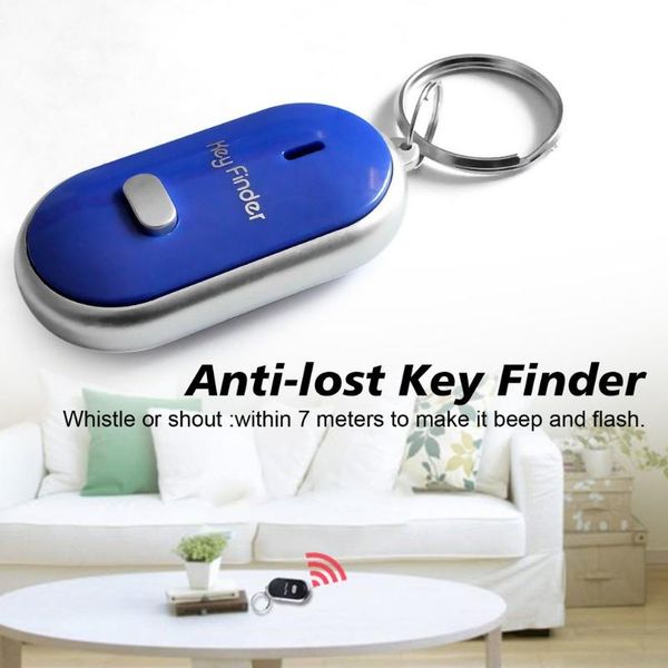

party favor wireless whistle sensor key finder smart anti-lost keychain tracker led clap locator