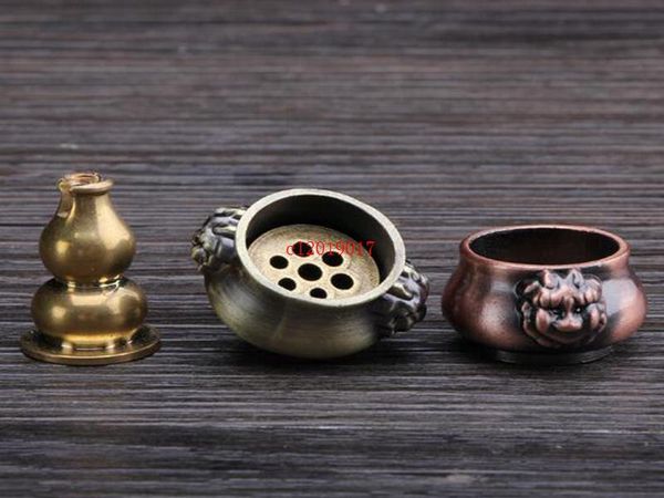 

gift wrap incense tray burner gourd lion ears copper holder