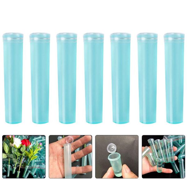 

planters & pots 50pcs disposable culture tube flowers nutrition fresh (sky-blue)
