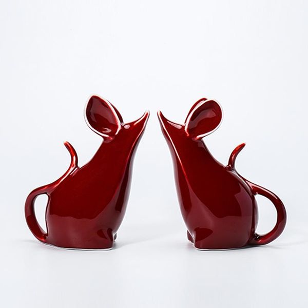 

decorative objects & figurines modern mini mouse model statue ceramic crafts fengshui figures ornament fairy garden miniatures home decorati