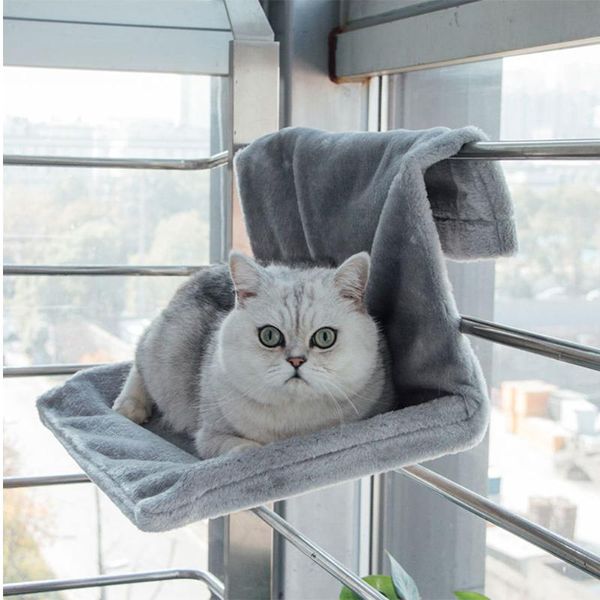 

cat beds & furniture hanging steel frame pet bed sleeping soft nest detachable cover simple hammock for home bedroom living room