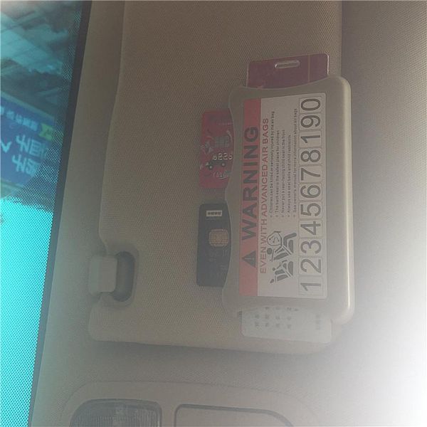 

car organizer sun visor card holder multi-function inserter for all series 1 2 3 4 5 6 7 x e f-series e46 e90 x1 x3 x4 x5 x6 f07