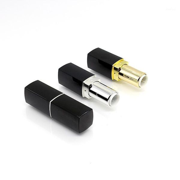 

storage bottles & jars 100pcs black 12.1mm empty lipstick tubes refillable diy lip tube containers cosmetic gloss case holder