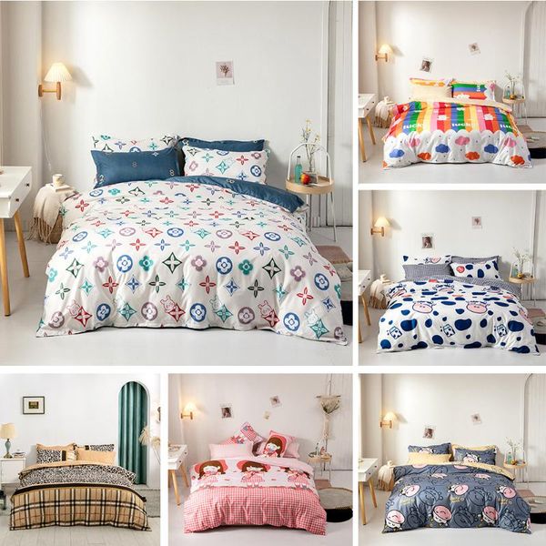 

bedding sets 2/3 pcs luxurious brand duvet cover set black and white twin//king size coffee print