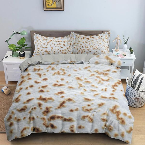 

bedding sets funny burrito set plain corn tortilla texture bed cover food 3d pita lavash comforter  bedspreads