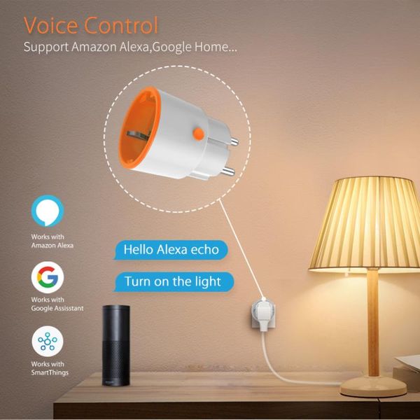 

smart power plugs tuya zigbee 3.0 plug 16a eu outlet 3680w meter remote control work with gateway for google assistant alexa