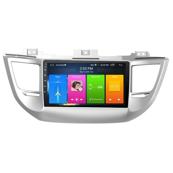 Unità principale multimediale Android 10.1 Lettore DVD per auto Radio stereo audio 2 Din 10 pollici per HYUNDAI TUCSON 2015-2018