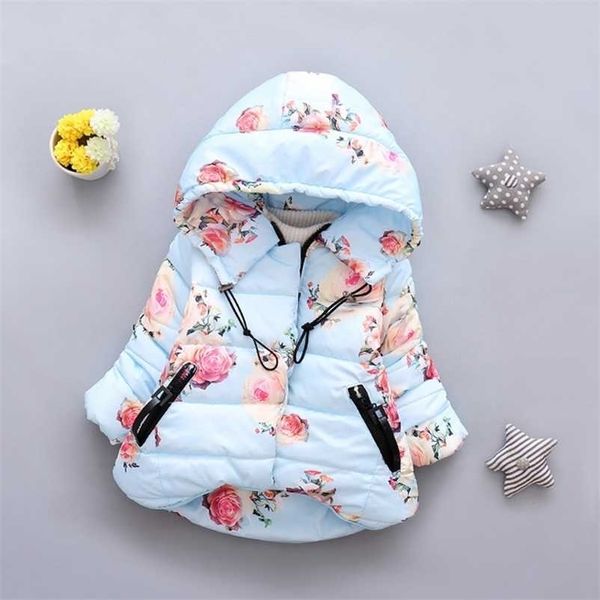 

baby girls jacket autumn winter for girl coat kids warm outerwear boys clothes children 1 2 3 4 year 211204, Blue;gray