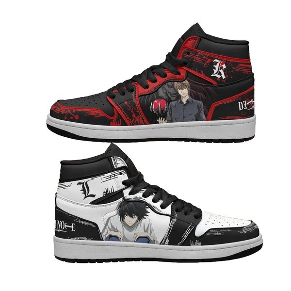 

diy anime fan sneakers comic death note men's women's basketball shoes customized training shoes casual shoes
