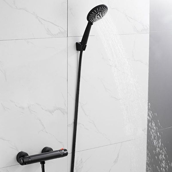 

thermostatic shower sets bathroom faucet and cold mixer brass bathtub system set
