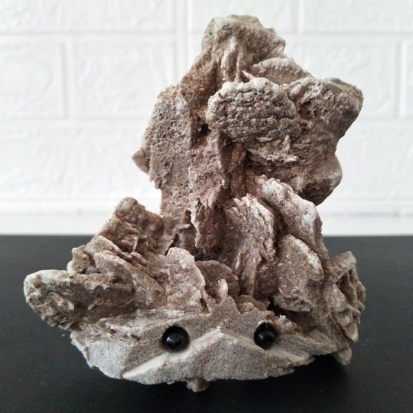 

decorative objects & figurines natura pinkl opal carve stones hedgehog stone mineral specimen handwork creative diy gem gift