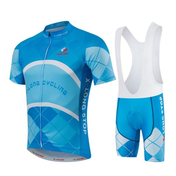 

men blue mtb cycling clothing summer bike jersey bib shorts male outdoor sports pro team ropa bicycle wear racing sets, Black;blue