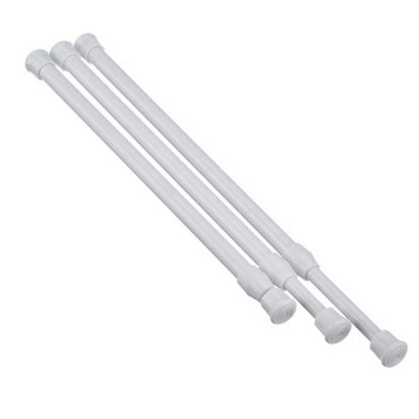 

shower curtains curtain rail pole rod tension high carbon steel extendable for bathroom