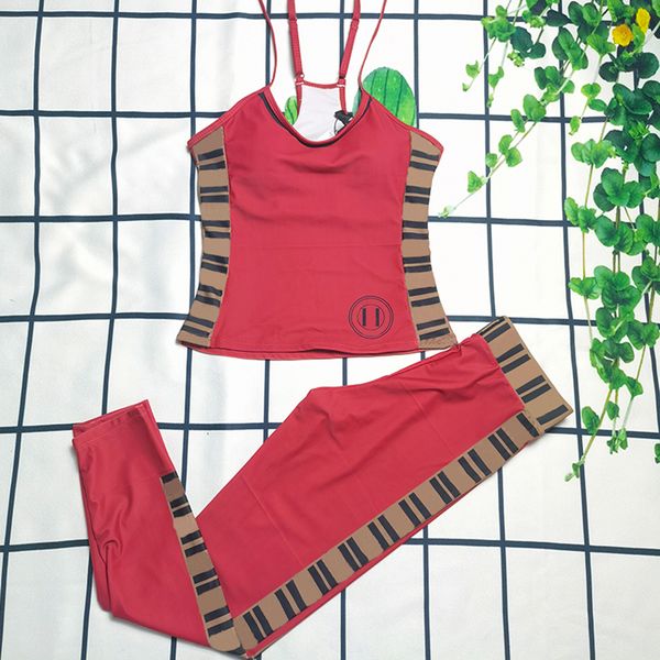 

classic sling sports tracksuits women fitness yoga conservative split tight ladies diving swimsuit 2 piece set, Gray