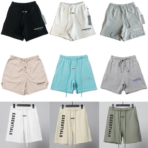 

2020ss fear of god mens shorts pants casual essentials letter-printed trousers with loose loops and hip-hop fog womens summer reflective sho, White;black