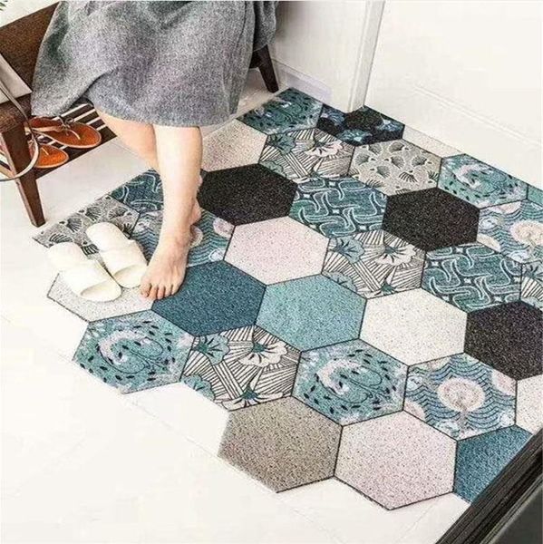 

carpets home entrance door non-slip pvc floor mats can be cut out