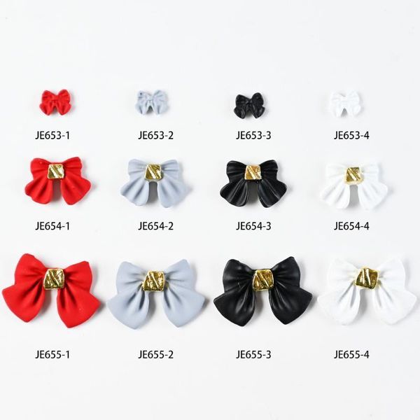 

50pcs/lot nail art metal alloy bowknot decors japanese style resin 3d jewelry charms acrylic diy polishing manicure accessories1, Silver;gold