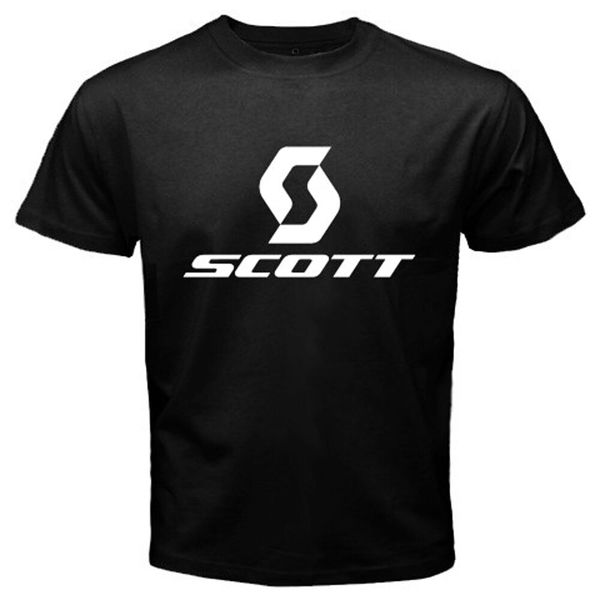 

new scott bicycle logo men's black t-shirt size s to 3xl, White;black
