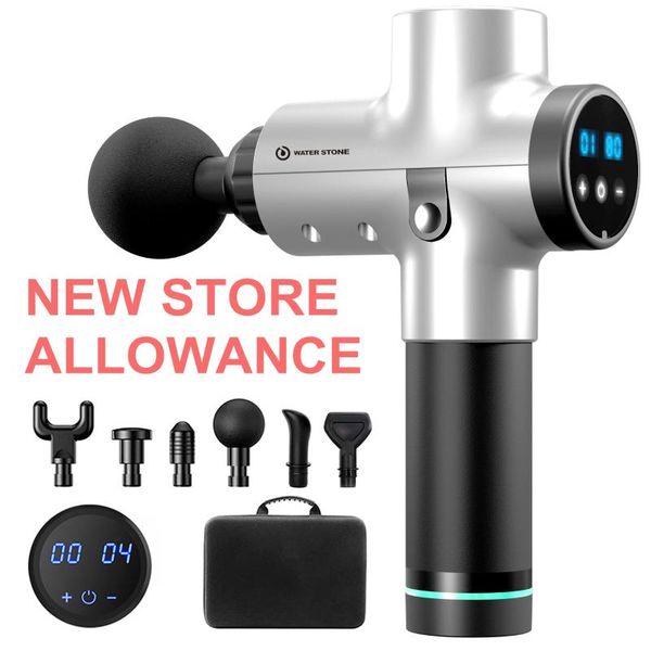 

massage gun 2021 30 speed muscle massager deep vibration percussive sports recovery lcd cordless