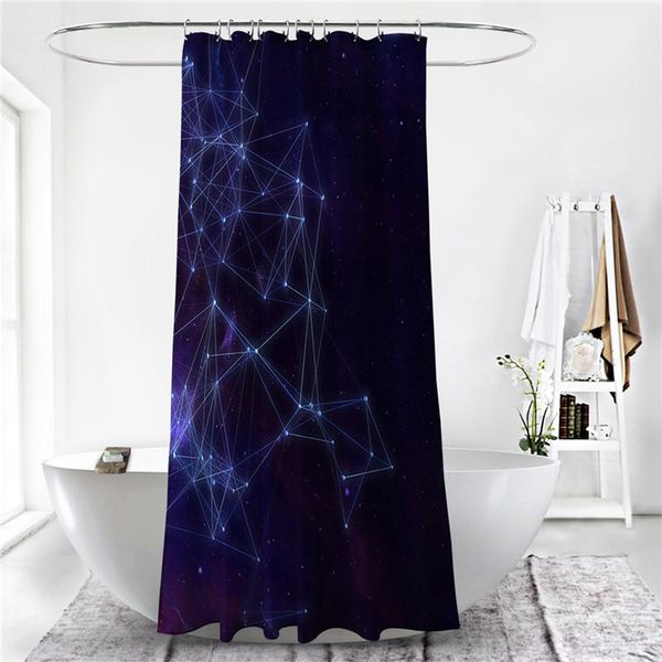 

shower curtains 3d constellation digital printing polyester bathroom easy clean curtain water proof 180cm*180cm