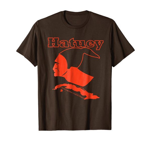 

chief hatuey island of cuba t/shirt, White;black