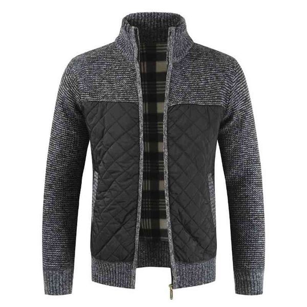 

men's sweaters spring autumn winter warm knitted sweater jackets cardigan coats male clothing casual knitwear 210818, White;black